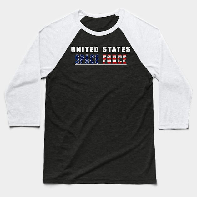 Space Force Distressed T-shirt, Trending anti-trump tshirt Baseball T-Shirt by CMDesign